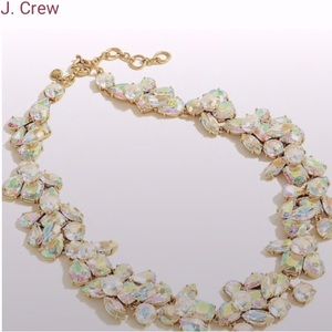 J.Crew Crystal Cluster Stone Necklace